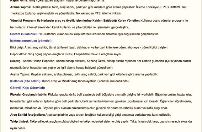 parkMETRE PLAKA TANIMA